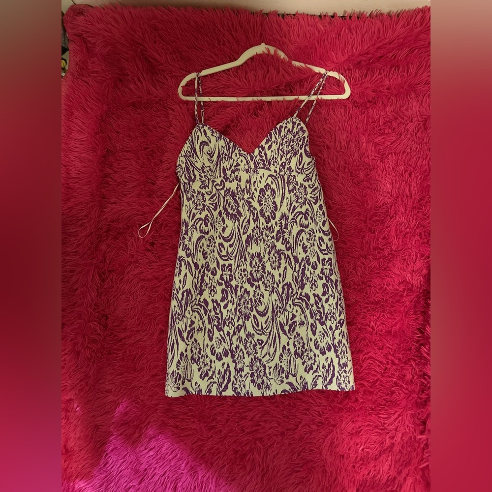 Zara M purple mini dress